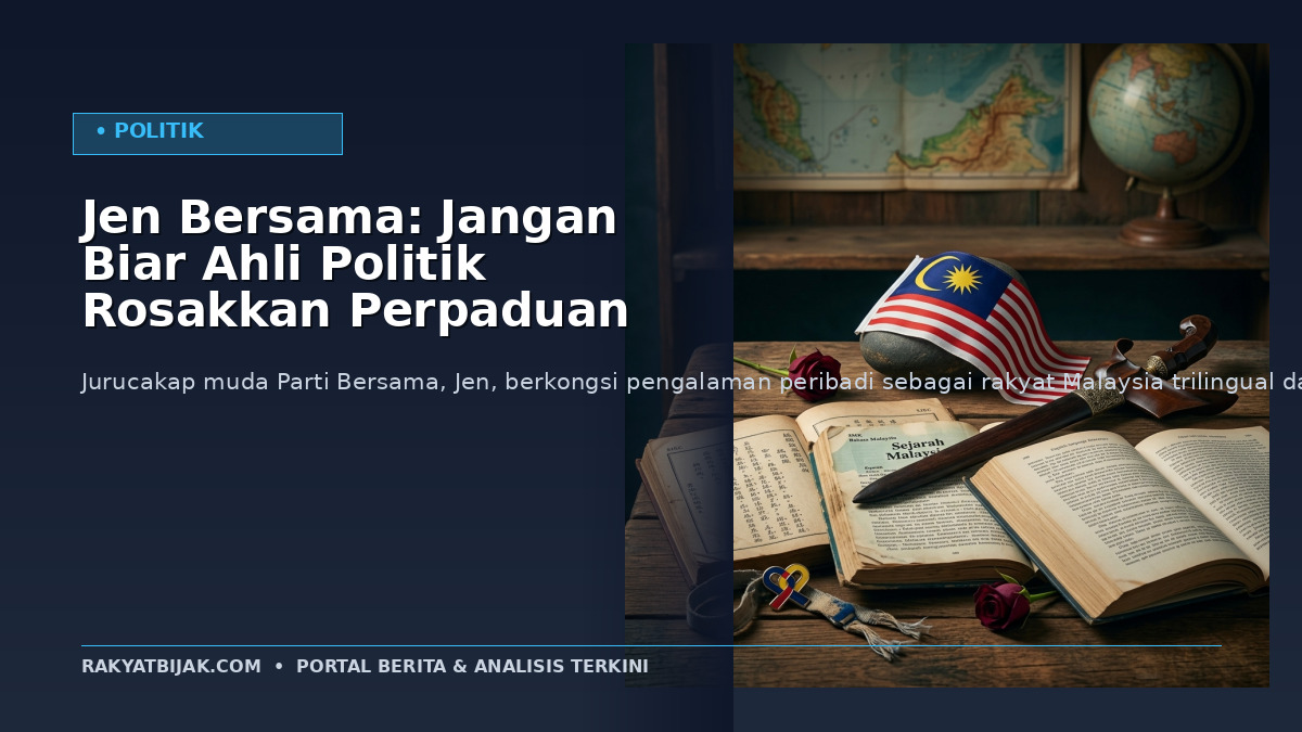 Jen Bersama: Jangan Biar Ahli Politik Rosakkan Perpaduan