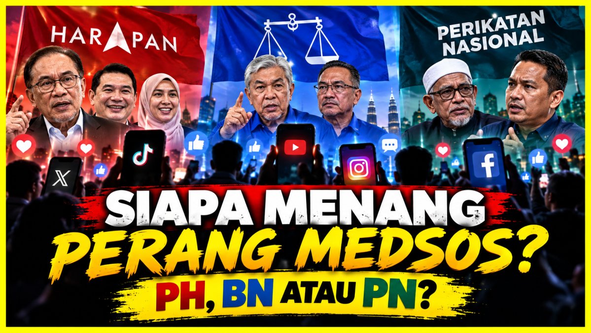 Siapa Menang Perang Medsos: PH, BN Atau PN?