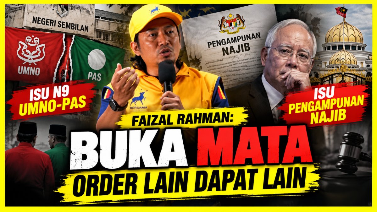 Faizal Rahman: Buka Mata, Order Lain Dapat Lain