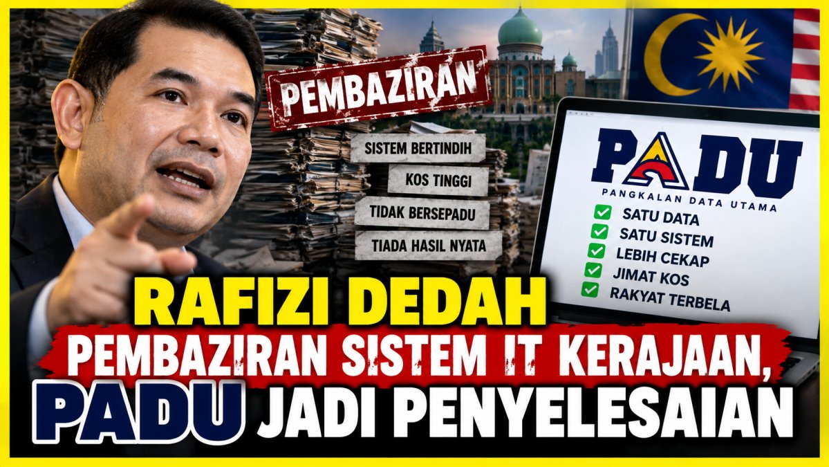 Rafizi Dedah Pembaziran Sistem IT Kerajaan, PADU Jadi Penyelesaian
