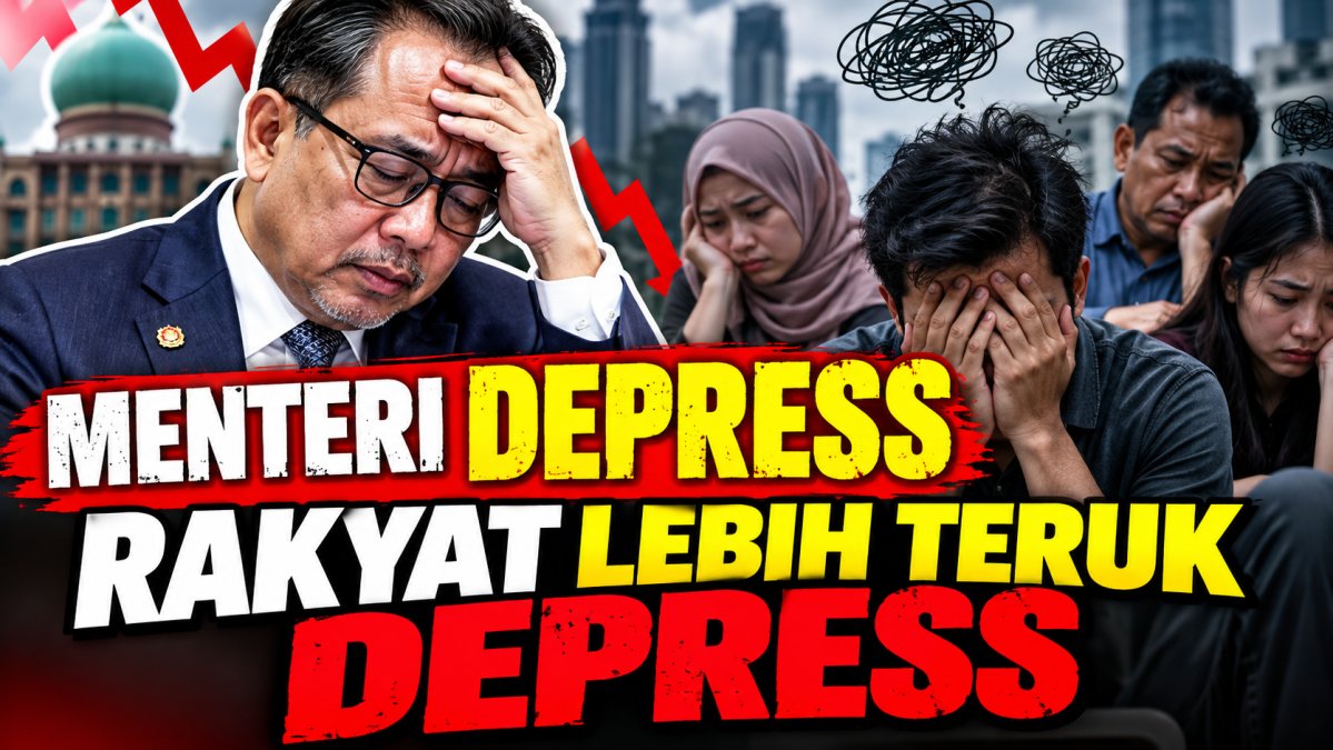 Menteri Depress, Rakyat Lebih Teruk Depress