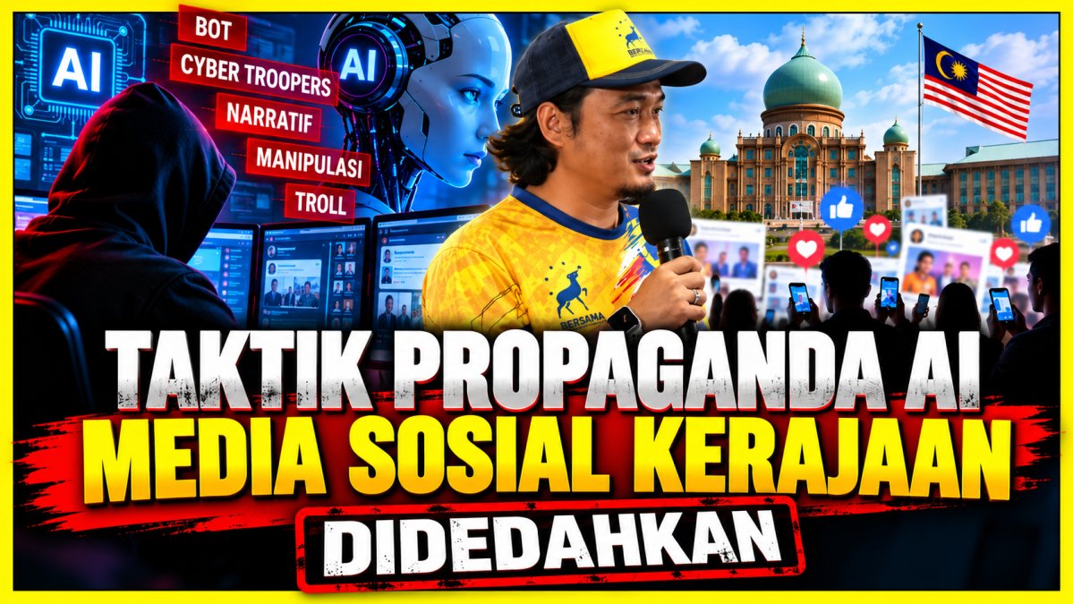 Taktik Propaganda AI Media Sosial Kerajaan Didedahkan