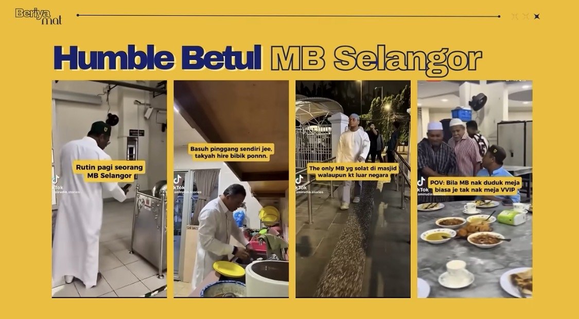 Strategi Media 'Humble' MB Selangor Dipersoal